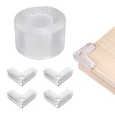 6.5 ft x 1.97 Inch Edge Corner Protector with 4 Corners, Transparent