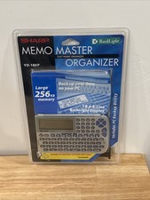 VTG Sharp YO-180P Memo Master 256KB Electronic Organizer w/ BackLight -BRAND NEW