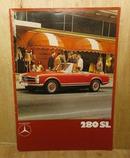 Mercedes-benz 280 Sl Pagoda 1969 German Market Sales Brochure Roadster Coupe