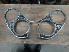 1959 Lincoln Continental Headlight Bezels Pair Vintage Original Kustom Used Read 1959 Lincoln Continental Headlight Bezels Pair Vintage Original Kustom Used Read