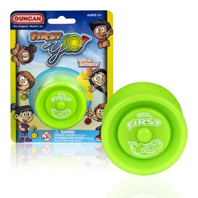 Duncan Toys First Yo! - Best Beginner Yo-Yo for Kids, Small, Green/Yellow 