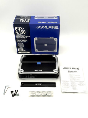 Alpine PDX-4.150 4-Channel Car Amp 150W RMS x 4 w/BOX