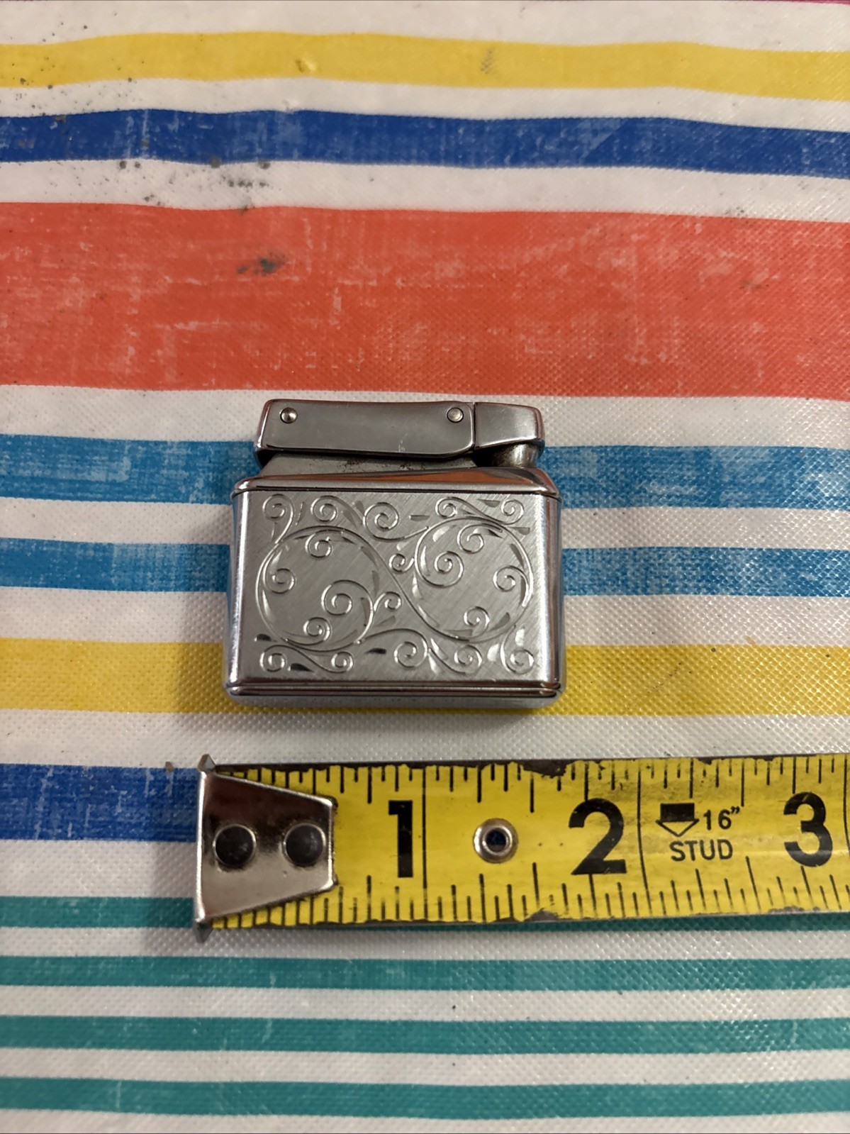 Mid Century Silver Tone Usa Pat Pending