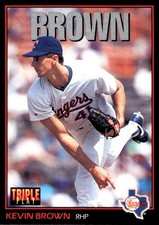 Kevin Brown 1993 Triple Play #252 Rangers MLB READ FREE SHIPPING AutographDen