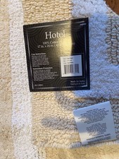 17x24 Reversible Bath Rug, Better Trends, Sand/ White