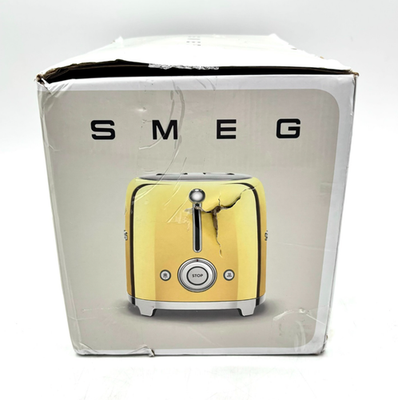 SMEG トースター Smeg 2 Slice Retro Style Steel Toaster 980W 120V - Gold | eBay