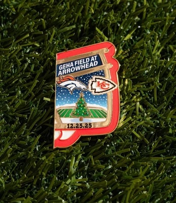 AMINCO Kansas City Chiefs Vs Denver Broncos Game Day Pin 12/25/25 LAST Puzzle Piece
