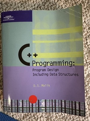 Programming with C++ : Program Design Including Data Structures by D. S....