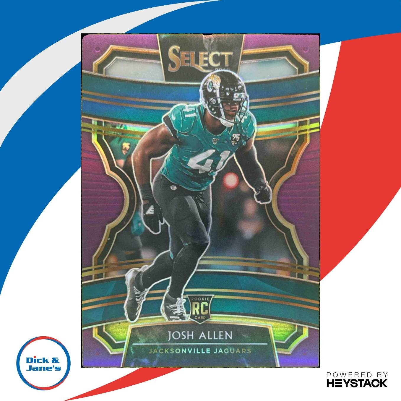 2019 Panini Select Josh Allen Purple Prizm /75 #13 Jacksonville Jaguars