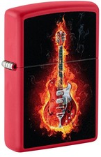 Zippo Lighter 60007670 Burning Guitar Design - Zippo Box
