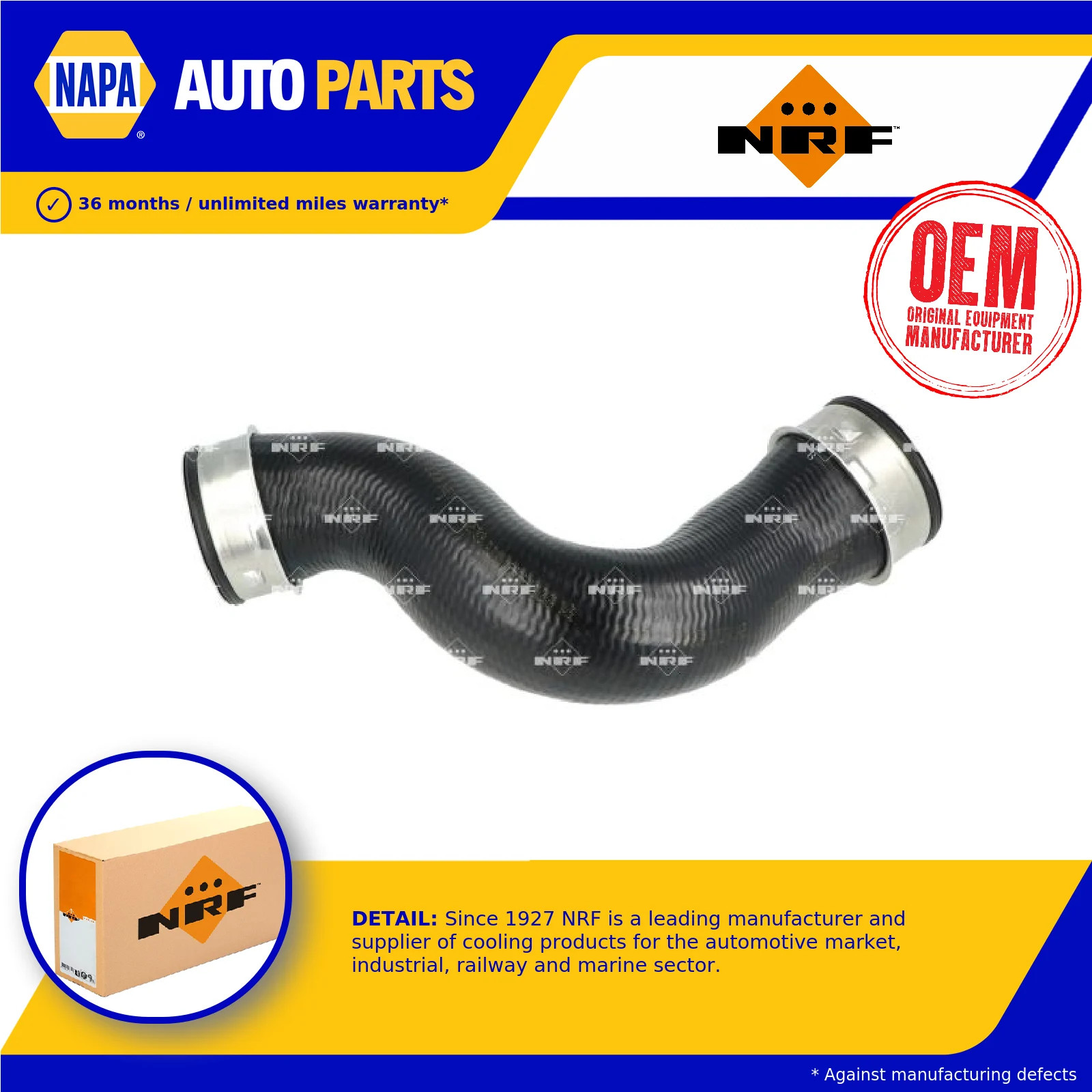 Turbo Hose fits VW TOURAN 1T 1.9D 03 to 10 Charger NRF 1K0145832B VOLKSWAGEN New