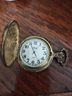 1 Silver Tone POCKET WATCH Classic Style Needs Battery AS IS — photo 2