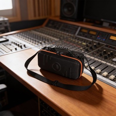 Schwarz Orange Hartschalenkoffer für Marshall Middleton II tragbare Audioausrü