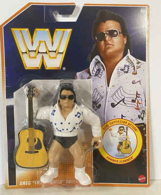 GREG THE HAMMER VALENTINE  WWE Retro Figure  Mattel NEW 2022 Hasbro Rhythm Blues