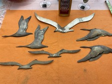 #8A 7-Vintage Brass Fling Birds Made In India