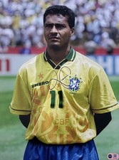 Romario signed 16x12 Brazil large photo A COA RACC Trusted Seller ACGCert