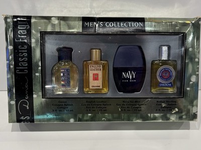 Men s Vintage Dana Classic Cologne, 4 Pack, Canoe, Navy, Etc. Travel Size .5 Oz.