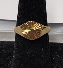 Louise Carter 14K Gold Plated Ellie Sunburst Rising Ring sz 7