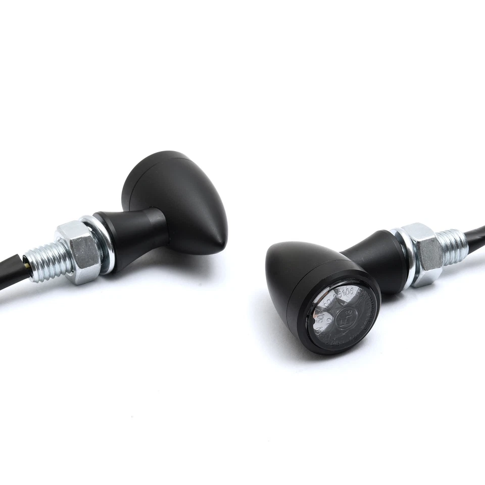3in1 Micro Bullet LED Blinker Rück-/Bremslicht Kombi Mini, schwarz ECE f. Harley - Bild 3 von 4