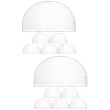 2 Count Clear Shoulder Covers Closet Clothes Protectors for Hanging