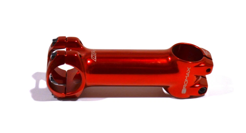 ProMax red Anodized stem DA-1 - 1 1/8" 31.8 clamp 110mm track bike Road - used - Image 2 of 4