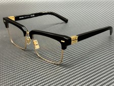 MIU MIU MU 10ZS 1AB08N Black Blue Light Filter Women's 54 mm Eyeglasses