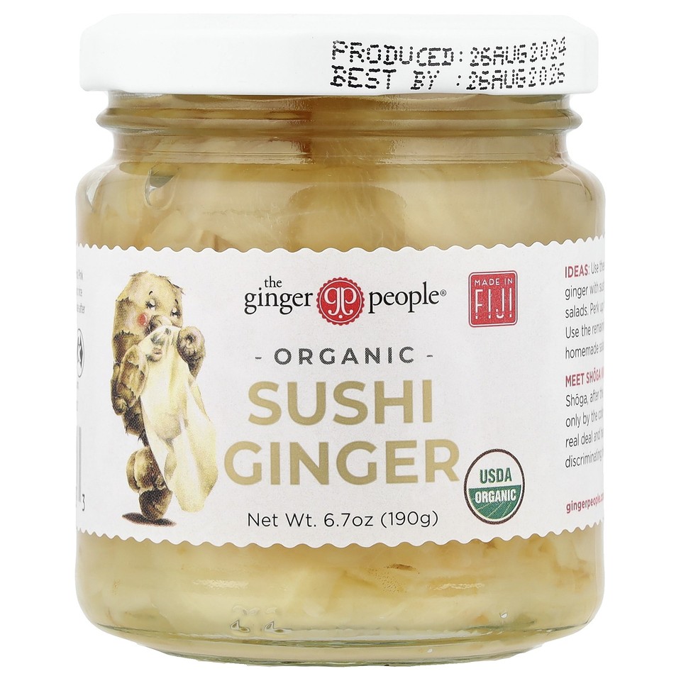 Organic Sushi Ginger, 6.7 oz (190 g)