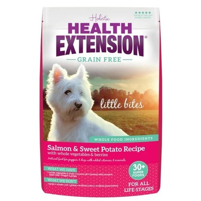 Health Extension Grain Free Little Bites Salmon Sweet Potato Dog Food