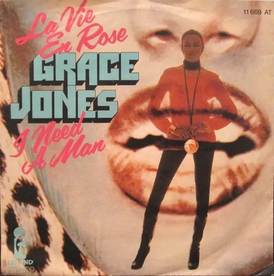 Grace Jones La Vie En Rose Vinyl Single 7inch Island Records