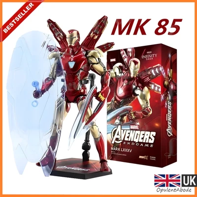 ZD TOYS Marvel Avengers MK 85 Series Iron Man Mark 85 Action Figure Model Figurine Gift