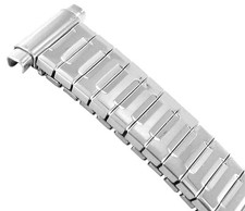 9-12mm T C Stainless Silver Tone Stretch Twist-O-Flex Ladies Watch Band 520643