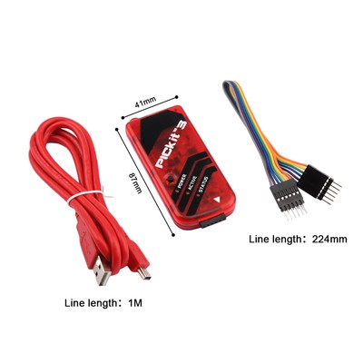 PICkit3 Microchip Original MPLAB PICkit 3 PIC In-Circuit Debugger Programmer US