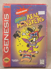 AAAHH!!! Real Monsters (SEGA Genesis) Authentic CARDBOARD BOX ONLY
