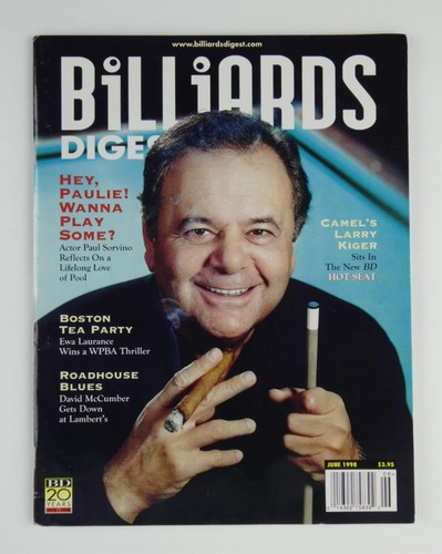 1998 Billiards Digest Magazine Featuring Paul Sorvino Vintage - Picture 1 of 3