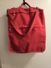 Folding Travel carrier Garment Suit Dress Clothes Storage Overnight Bag Red