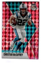 2020 Panini Mosaic #36 Christian McCaffrey Prizm Camo Pink