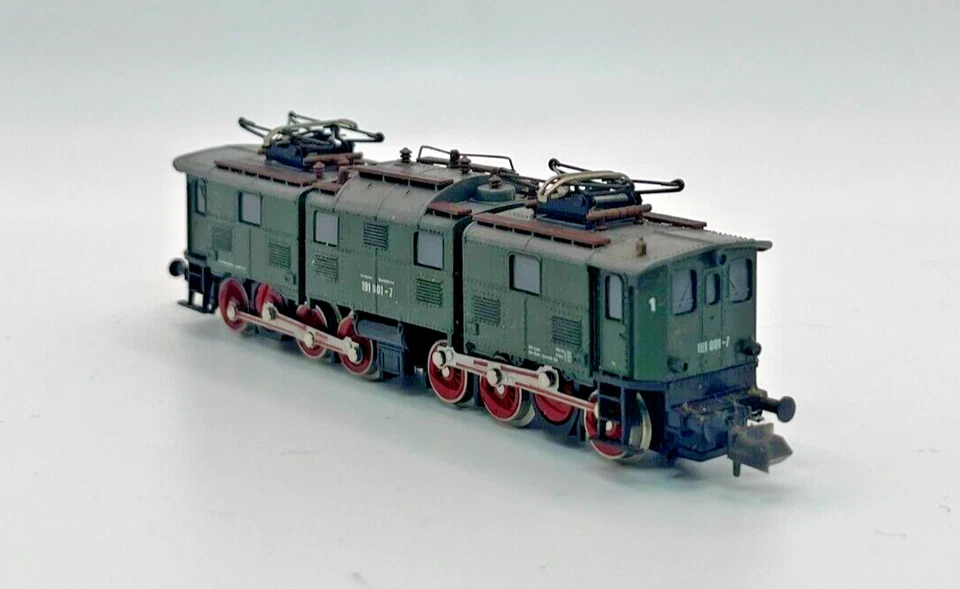 Locomotora Eléctrica Escala N Roco 191 001-7 Caja Verde Org Foto 3 de 4