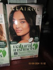CLAIROL Natural Instincts Semi Permanent Color 3 Brown Black No Ammonia