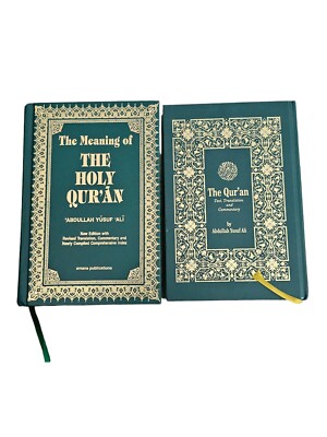 The Meaning Of The Holy Quran And Quran By Ali, Abdullah Yusuf Hardcover Green