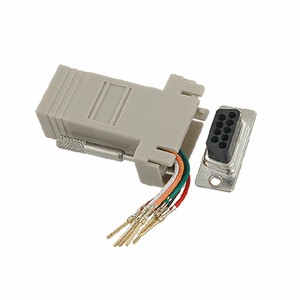 Pc Db 9 Pinos Macho Para RJ45 Fêmea Adaptador Conector Modular 5 Peças | eBay