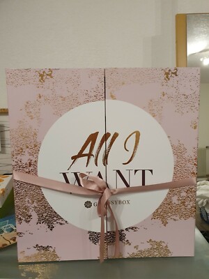 glossybox adventskalender Leer Rosa RoseGold Gross 