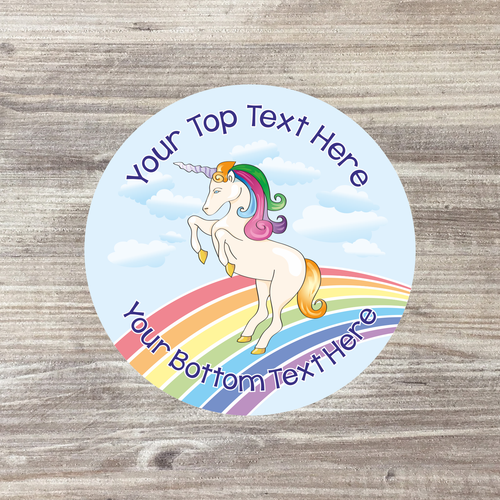 48 x Personalised Birthday Stickers, Sweet Cone Stickers, Party Bags