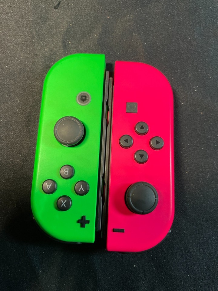 Nintendo Switch Pink Green Wireless Gaming JoyCon Controller eBay