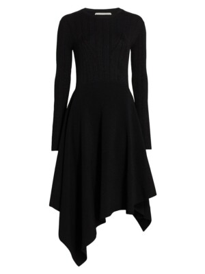 Jason Wu Collection Women's Asymmetric Knit Black Midi Dress Size L | eBay Jason Wu Collection Women's Asymmetric Knit Black Midi Dress Size L | eBay