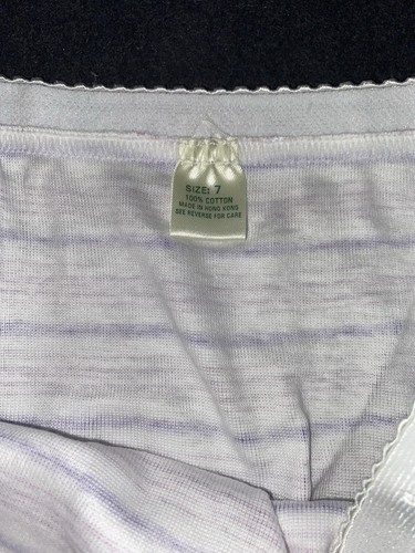 Bikini Candie's Y2K Vintage Moments cotone taglio alto righe mutandine intimo - Foto 2 di 5