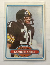 1980 TOPPS DONNIE SHELL STEELERS #256 NM/MINT FO7722