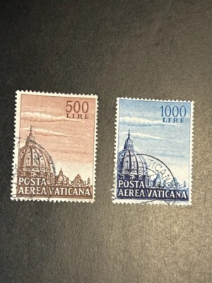 Vatican stamp C22-23 used | eBay
