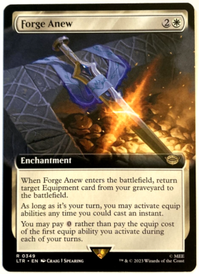 MTG Forge Anew *EXTENDED ART* The Lord of the Rings 0760 Pack Fresh