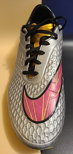 Nike Mens HyperVenom Soccer Cleats Size 12 677585-069 FG Chrome/Gold/Pink - Picture 2 of 20