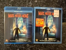 Mars Needs Moms (Blu ray, 2011) w/ DVD & Slipcover - VERY GOOD